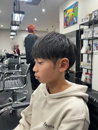 ショート メンズ パーマ/縮毛矯正 揚村武斗のヘアスタイル