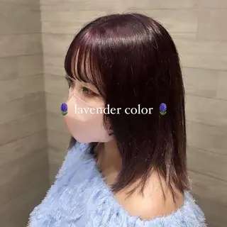 ミディアム カラー レイヤーカット🩵 盛れ顔周り/Miuのヘアスタイル