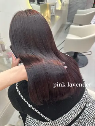 セミロング カラー Rio🎀 艶カラー/韓国のヘアスタイル