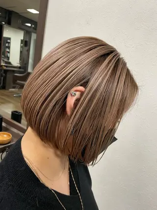 ミディアム ヘアーズベリー 藤本のヘアスタイル