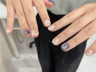 ネイル ki🍒🍒 ki ツルツルネイルのネイルデザイン