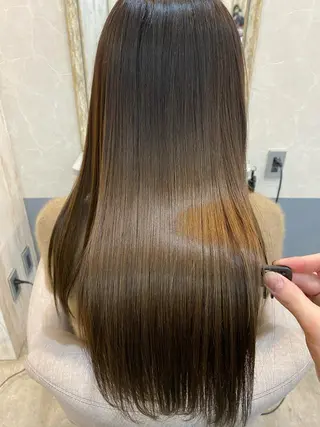 ロング カラー 縮毛矯正・髪質改善 人気No1🩶北島のヘアスタイル