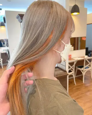 ロング カラー 髪質改善/ブリーチ 田代 龍我のヘアスタイル