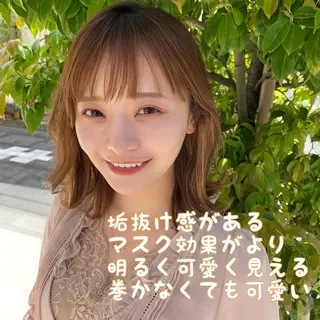 ミディアム カラー 新宿/韓国風レイヤー 髪質改善/渋谷直樹のヘアスタイル