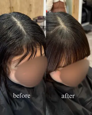 ミディアム パーマ 艶カラーヘアアレンジ 縮毛矯正🍓ひふみのヘアスタイル