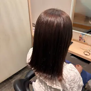 ミディアム カラー 小池 美空のヘアスタイル