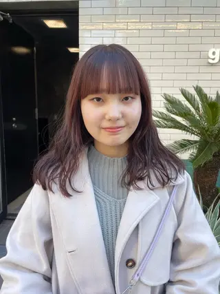 ロング カラー パーマ ヘアアレンジ レイヤー/似合わせ MADOKAのヘアスタイル