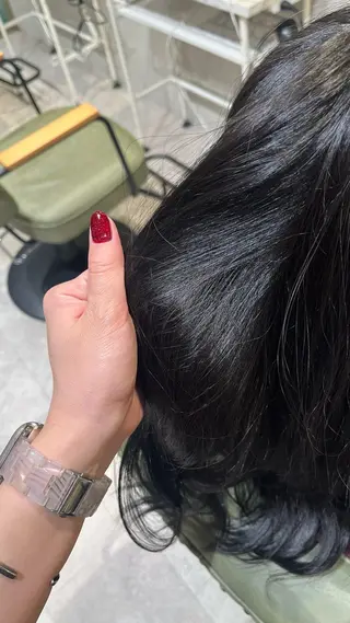 セミロング カラー 新宿/アシスタント AiNAのヘアスタイル