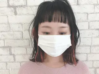 ミディアム 髪質改善カラー 清利あやなのヘアスタイル