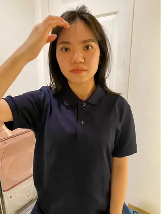 ミディアム カラー 松井 駿のヘアスタイル