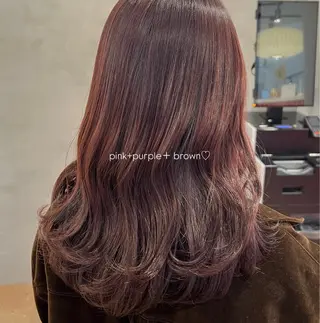 セミロング 🩰暖色/おベージュ /ayano🥣🫧のヘアスタイル