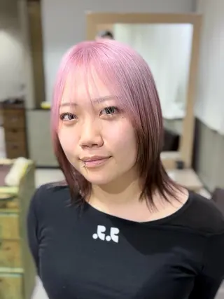 ミディアム カラー hair & make TOYBOX所属・ルーツカラー/ レイヤーカット/井川のヘアスタイル