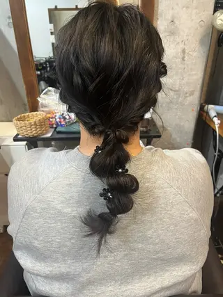 ヘアアレンジ ドアベルヘアリビング所属・加藤志保 🎗️🫧モデル募集のヘアスタイル