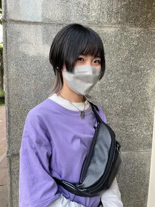 ミディアム カラー tomo🍒パーマ ハイトーン似合わせのヘアスタイル