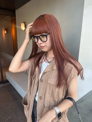 ロング カラー 福崎 真奈のヘアスタイル