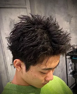 ショート パーマ メンズ メンズスパイキー特化 ayumuのヘアスタイル