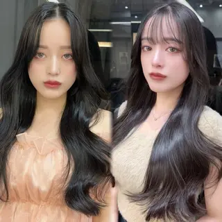 ロング レイヤー専門🌹 大人韓国ヘア 芹奈のヘアスタイル