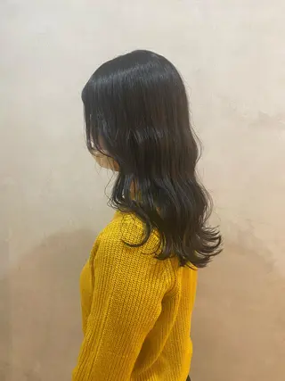 ロング カラー パーマ ヘアアレンジ メンズ m sakiのヘアスタイル