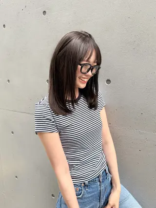 ミディアム 🎗️mellow 神戸三宮 髪質改善のヘアスタイル