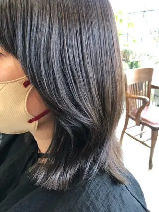 セミロング カラー reira/堀江 /似合わせカットのヘアスタイル
