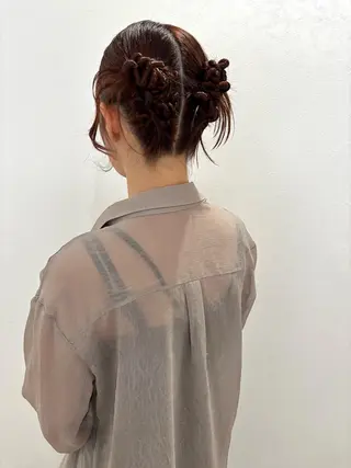 ヘアアレンジ ヘアセット🎀推し活 市川駅近🩵MIHOのヘアスタイル