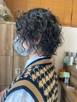 ショート カラー パーマ パーマ指名No1 /namiのヘアスタイル