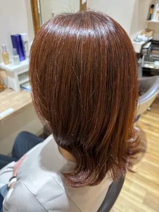 ミディアム カラー 渡辺 大雅のヘアスタイル