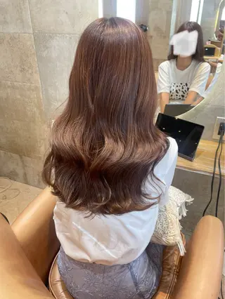 ロング Lond Alexia所属・sakura/韓国 ガーリー/ワンホンのヘアスタイル