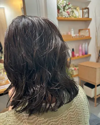 ミディアム パーマ 溝口 優希のマツエク・マツパデザイン