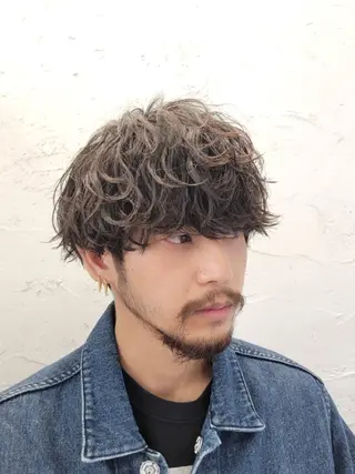 パーマ メンズ fifth men's原宿所属・fifth/原宿/ シャドウパーマ/カズのヘアスタイル