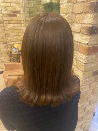 ミディアム monan新宿店所属・新宿/髪質改善✨ 透明感カラー/須田のヘアスタイル