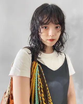 ミディアム パーマ レイヤー/パーマ /ウルフ/nabeのヘアスタイル