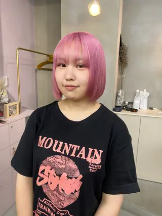 ショート カラー qulim所属・前橋 姫奈のヘアスタイル