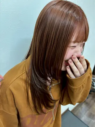 ロング カラー ︎︎☁ティセラ︎︎☁ 透明感カラー🩵のヘアスタイル