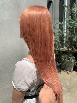 ロング カラー ヘアアレンジ ハイトーン/美髪矯正 🍃大江拓実のヘアスタイル