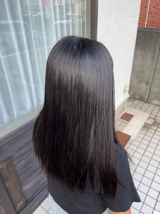 ロング カラー 松田 遥香のヘアスタイル
