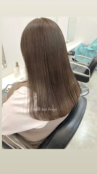 セミロング ParveMix 宮﨑 梨里のヘアスタイル