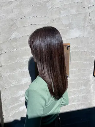 セミロング なか ちゃんのヘアスタイル