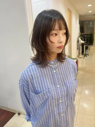 ミディアム kchiara所属・yura /レイヤーカットのヘアスタイル