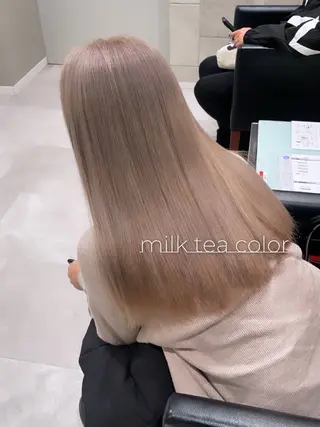 ロング カラー ハイトーン/髪質改善 RENAのヘアスタイル