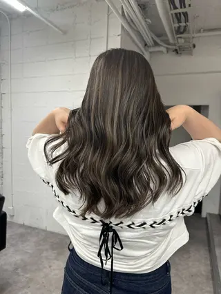 セミロング カラー ヘアアレンジ 久米 治仁のヘアスタイル