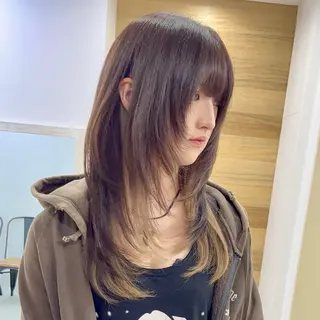 ロング カラー ヘアアレンジ カットモデル募集🐺 らいと💎のヘアスタイル