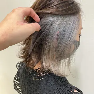 ミディアム カラー 縮毛矯正/髪質改善 /韓国風　山川春輝のヘアスタイル