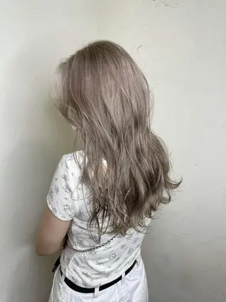 ロング カラー 韓国ヘア🫧艶カラー 🫧髪質改善/オオヤのヘアスタイル