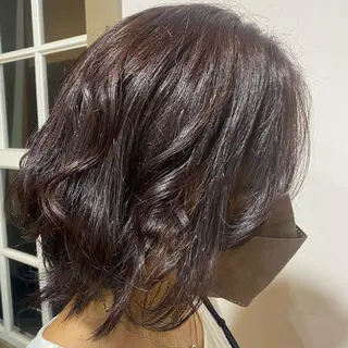 ミディアム カラー ヘアアレンジ TJ天気予報5mm 森　瑞希のヘアスタイル