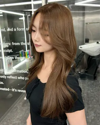 ロング カラー LANDS所属・nanaka 🤍韓国ワンホンヘアのヘアスタイル