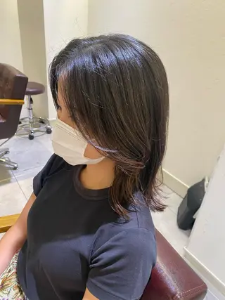 ミディアム カラー BLENDby happiness所属・KAORU/絹髪 /髪質改善/奈良のヘアスタイル