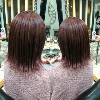 ミディアム カラー ACROあべの店所属・艶カラー/インナー /グラデ/大西小百合のヘアスタイル