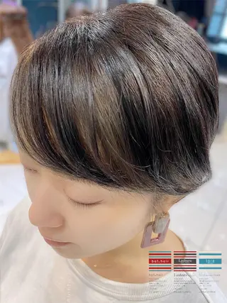 ショート カラー パーマ ヘアアレンジ メンズ キッズ ネイル マツエク・マツパ Lauburu渋谷 officialのヘアスタイル