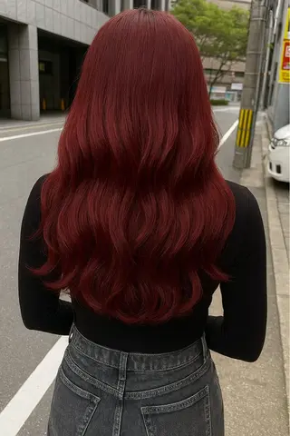 カラー 紅/博多/ブリーチ/ 髪質改善カラーのヘアスタイル